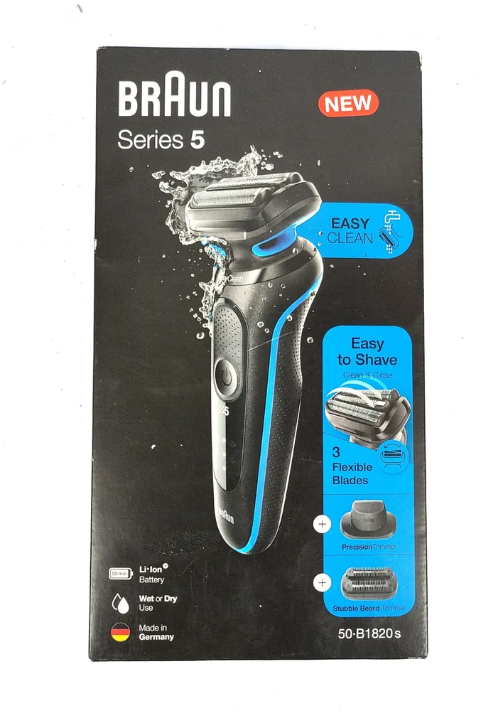 Braun Series 5s Rasierer Herren, Elektrorasierer Mit 3 Flexiblen Klingen, Präzisionstrimmer – Bild 2