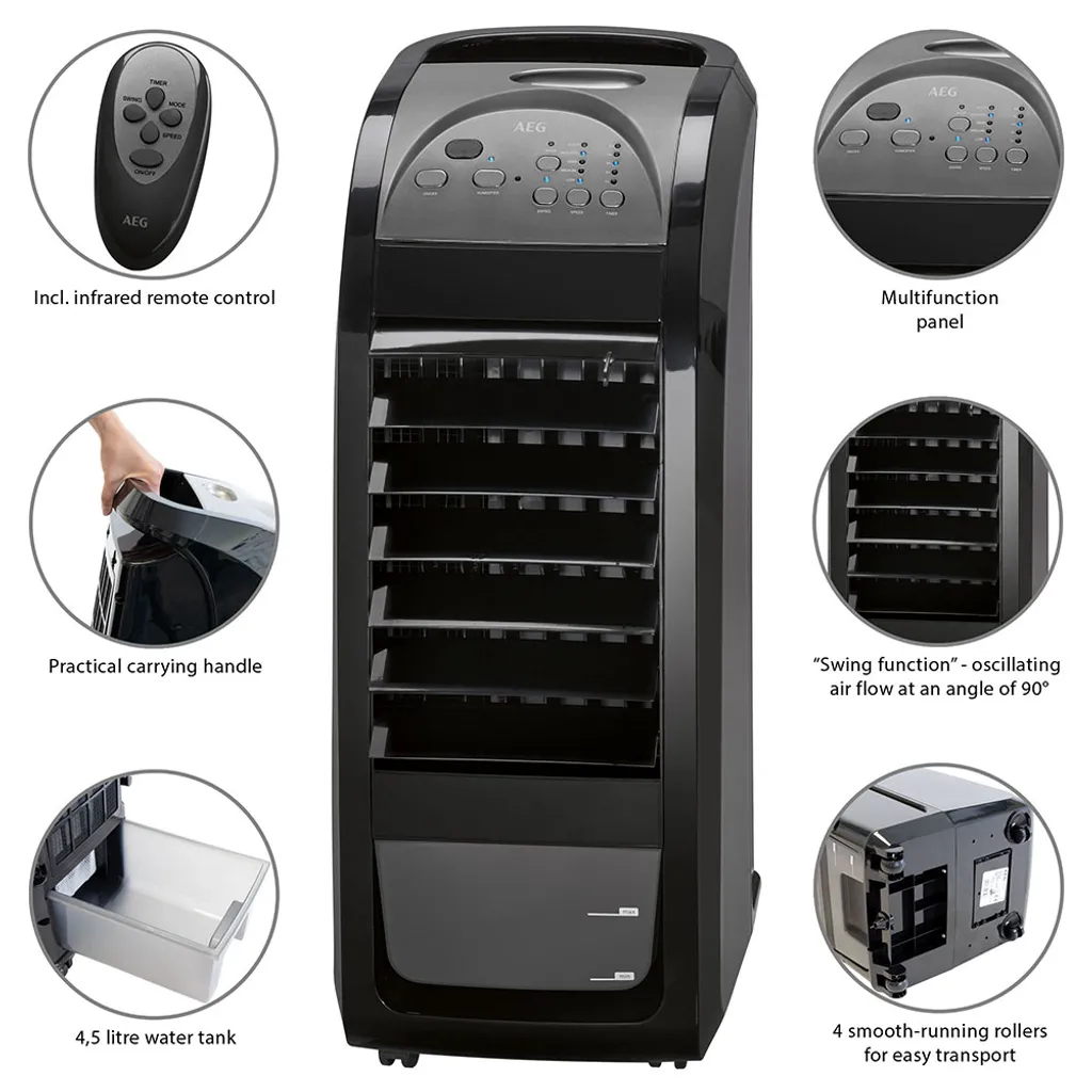 AEG Luftkühler LK 5689 70 W Schwarz – Bild 4