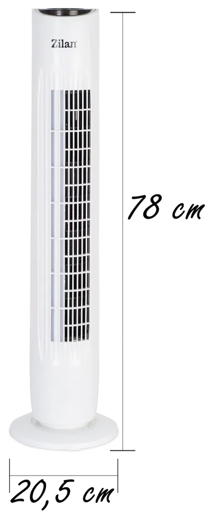 Zilan Turmventilator | 3 Stufen | 2 Modi | 7,5h Timer | Fernbedienung | Oszillierend | – Bild 4