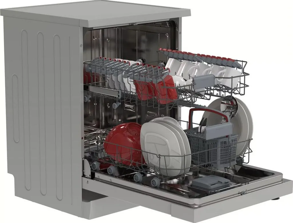 Sharp - QW-HX12F47ES-DE - Stand-Geschirrspüler - Silber - 60 Cm – Bild 2