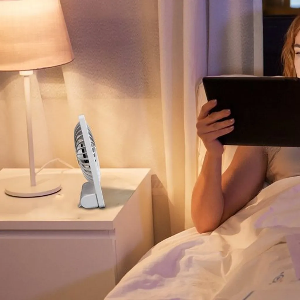 BIGTREE Tischventilator Leiser USB Tischventilator Wiederaufladbarer Ventilator – Bild 6