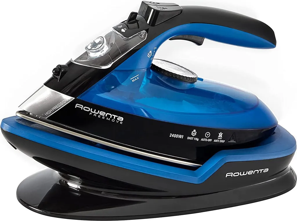 Rowenta DE5010 Dampfbügeleisen Ohne Schnur Mit Ladestation Blau Schwarz – Bild 7