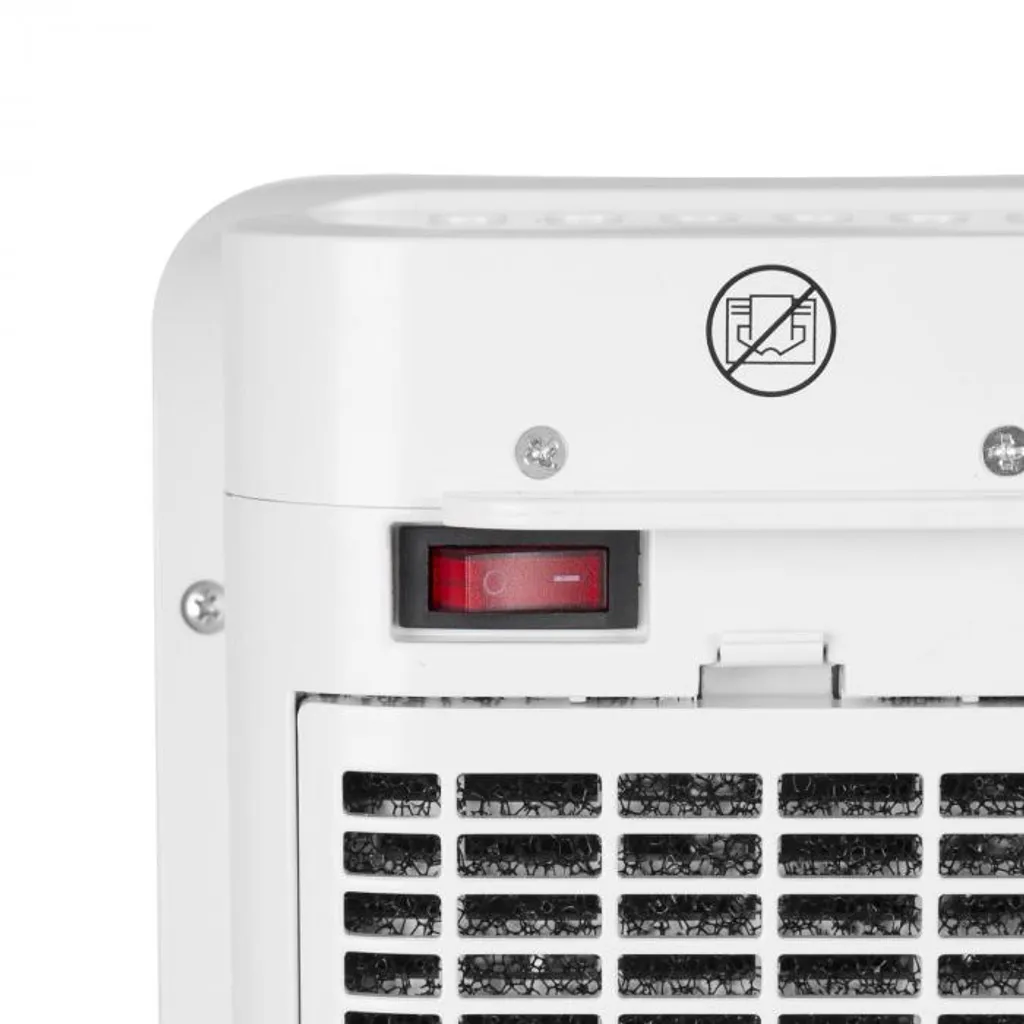 Chaval Heizturm 2.000 W Thermostat Timer Fernbedienung Weiß – Bild 5