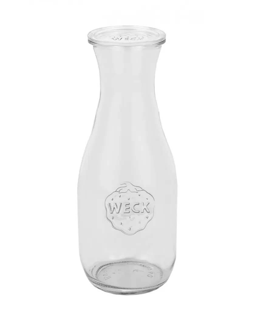 8er Set Weck Gläser 530ml Saftflasche Mit 8 Glasdeckeln Inkl. Diamant Gelierzauber Rezeptheft – Bild 2