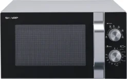 Mikrowelle Solo-Mikrowellengerät Sharp R204SA 6 Leistungsstufen 800 Watt Silber