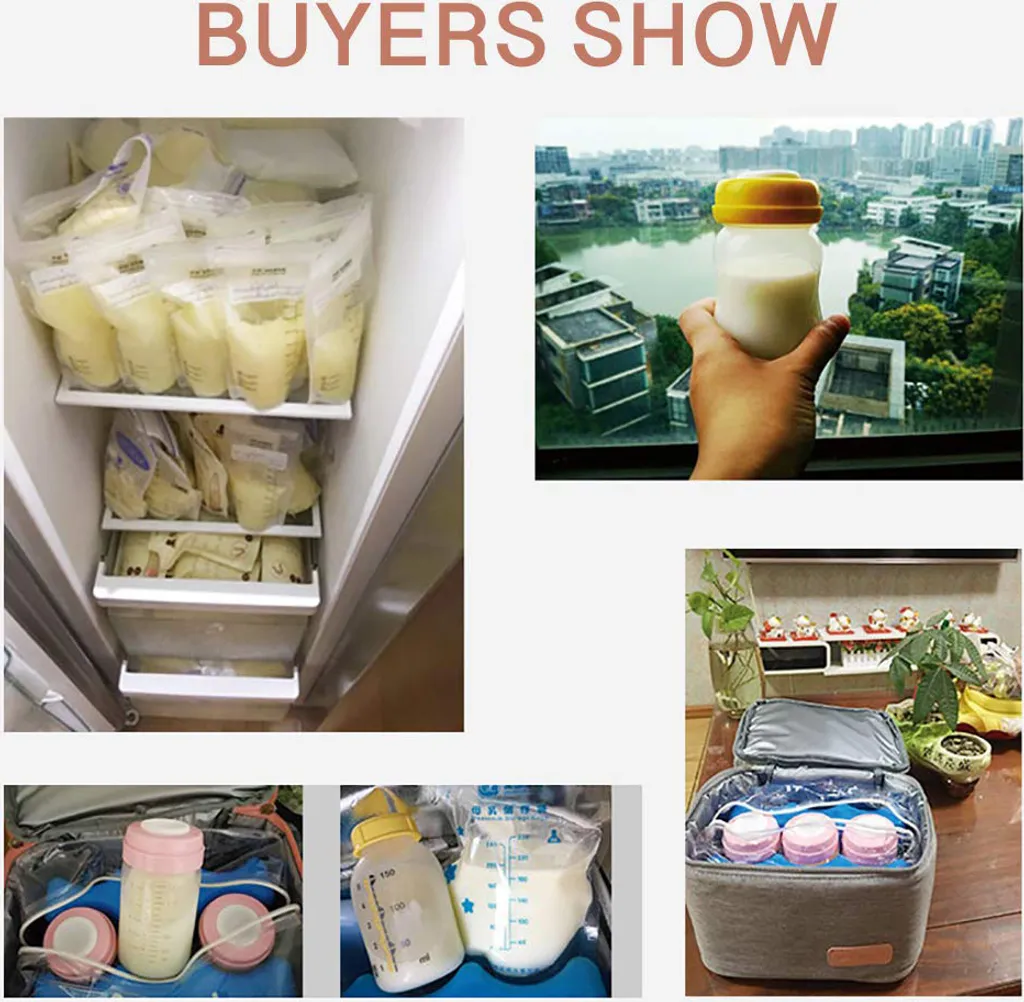 Muttermilch-Kühltasche Mit Kühlakkus, Doppellagig, Passend Für 3 Flaschen, Bis Zu 255 Ml, Für Stillen, Muttermilch, Pumpbeutel, Rucksack ,Denim Blue – Bild 9