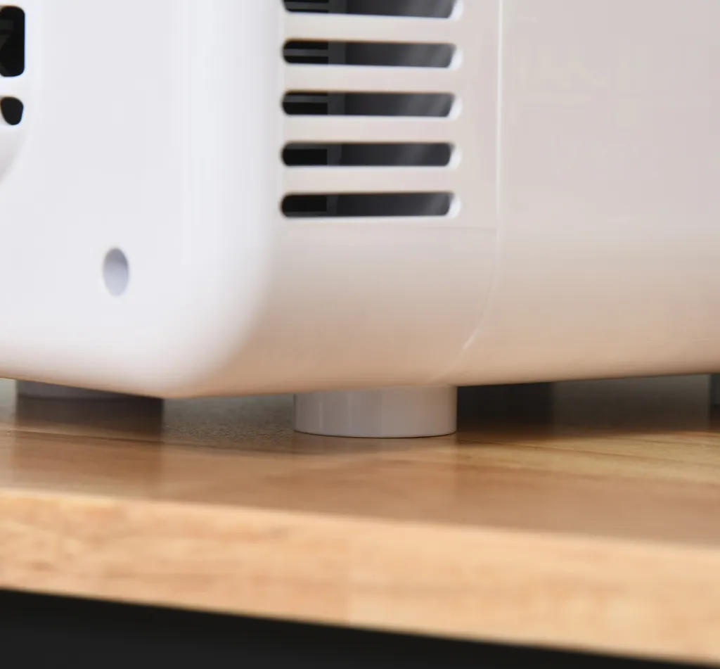 HOMCOM 4L Auto-Kühlschrank Kühlbox Mini-Kühlschrank DC 12V AC 230V/50Hz 60 W Für Auto Und Camping Weiß 25,8 X 20,5 X 26,3 Cm – Bild 5