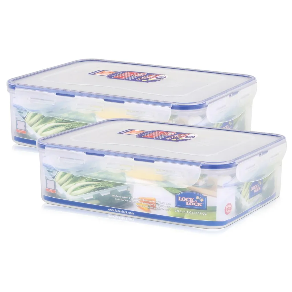 Lock & Lock Lock&Lock HPL834 Multifunktionsbox 3,9L - Luft Und Wasserdicht (2er Pack)