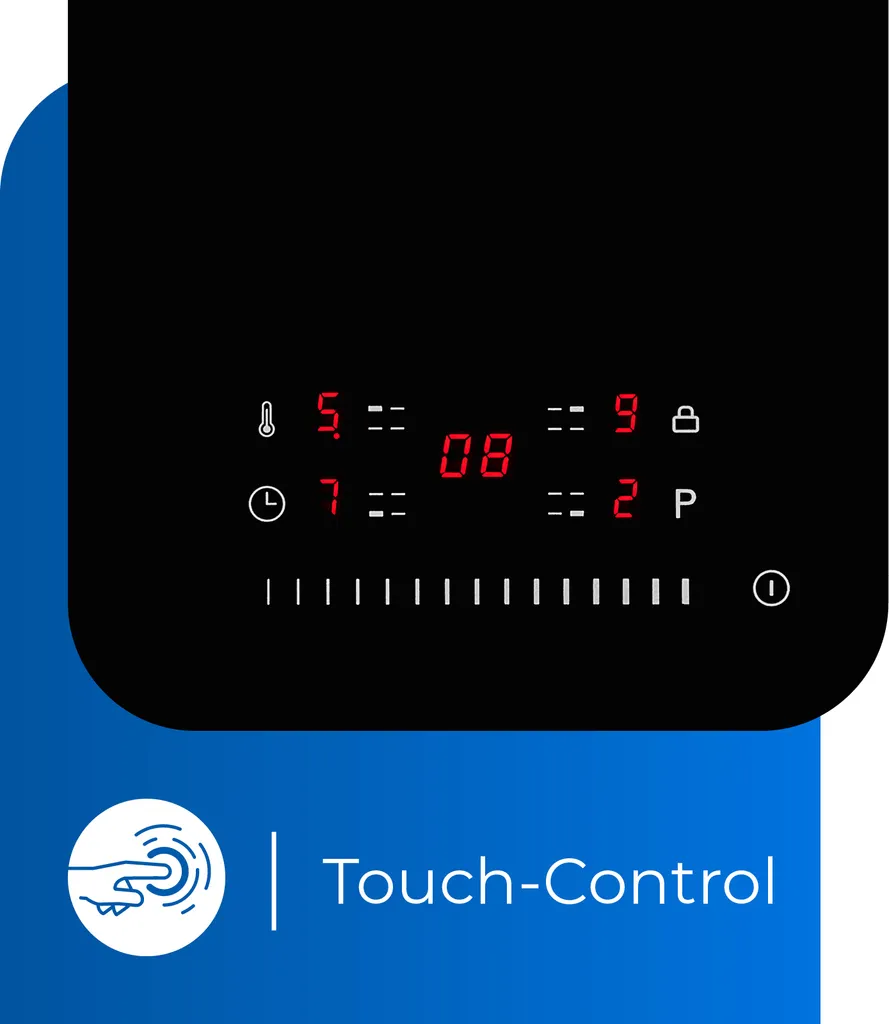 Exquisit Induktionskochfeld EKI 802-19 S | Timer | Restwärmeanzeige | Schwarz – Bild 3