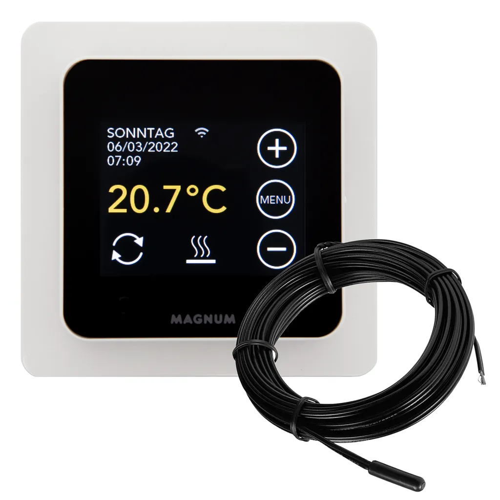 Magnum MRC WiFi Smart Thermostat/ Raumregler Mit Bodenfühler Für Fußbodenheizung, Elektro-Heizung, Konvektor, Tuya Smart App – Bild 2