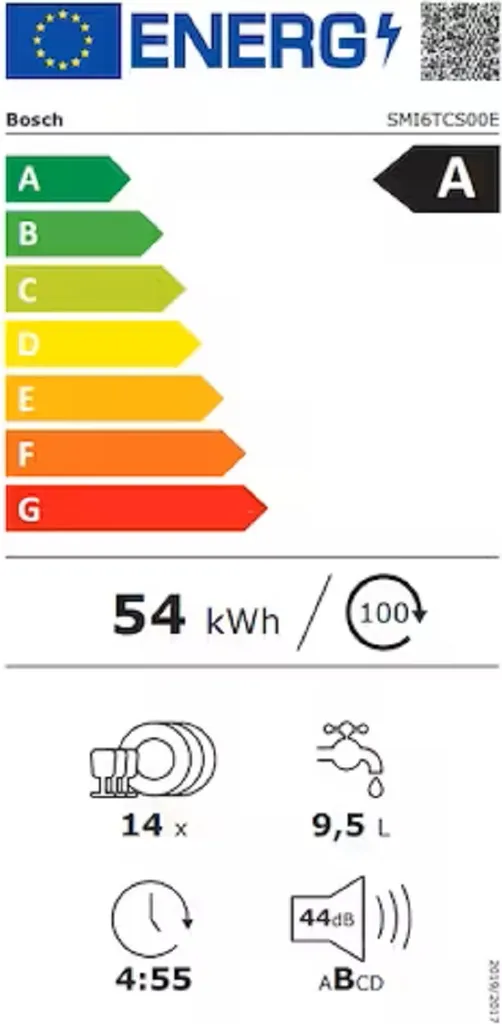 Bosch Serie 6 SMI6TCS00E Einbau-Geschirrspüler 14 Maßgedecke AquaStop – Bild 8