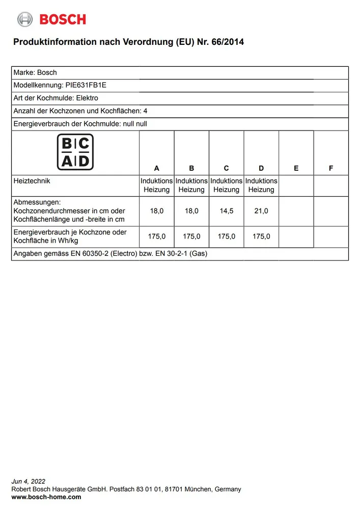 Bosch PIE631FB1E Induktionskochfeld Autark Rahmenlos SCHOTT CERAN® – Bild 13