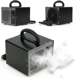 LEHMANN Ozongenerator Mit Timer, 60 000mg/h, Luftreiniger Für Zimmer, Auto & Rauch Entfernt Gerüche