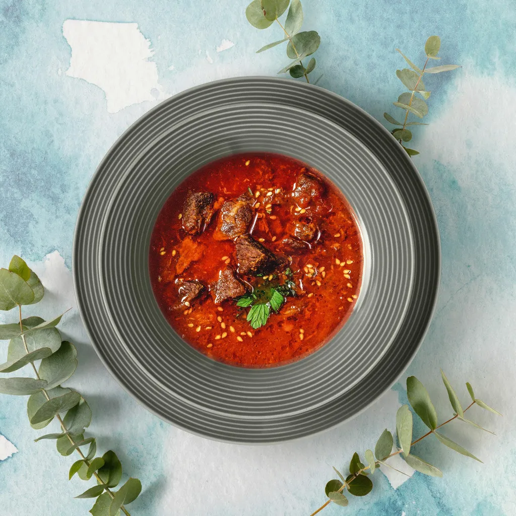 Seltmann Weiden Tafelservice Beat Grau Relief Modern – Bild 6