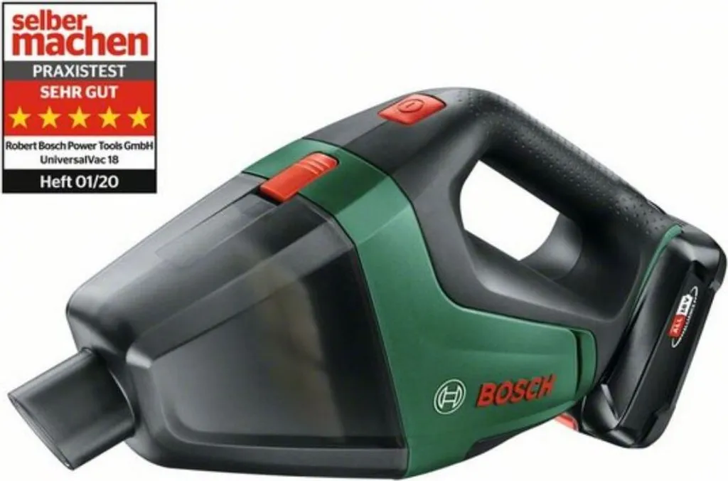 Bosch 18V Akku-Handstaubsauger UniversalVac 18 | Mit Akku (18V 2.5Ah) Und Ladegerät – Bild 2