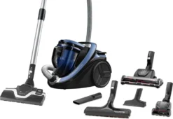 Rowenta RO7690 Silence Force Cyclonic Animal | Beutelloser Staubsauger | Vacuum-Cleaner | Sehr Leise | 2,5L Staubvolumen | Tierhaare | Auto | Schwarz/Blau