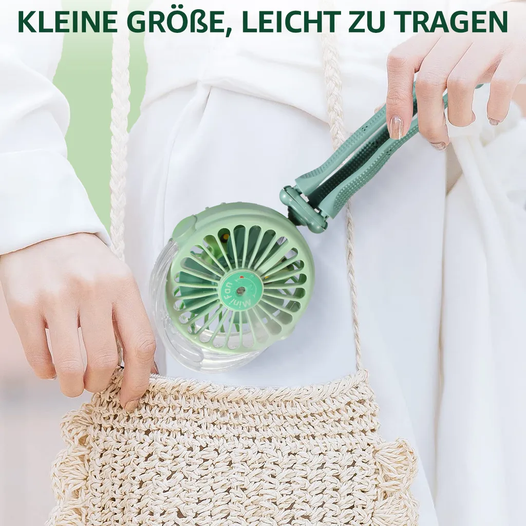 CMYBABEE USB Ventilator Handventilator Mini Fan, Ventilator Und Befeuchter 2 In 1 Design Clip Ventilator Für Kinderwagen, Zuhause & Büro – Bild 4