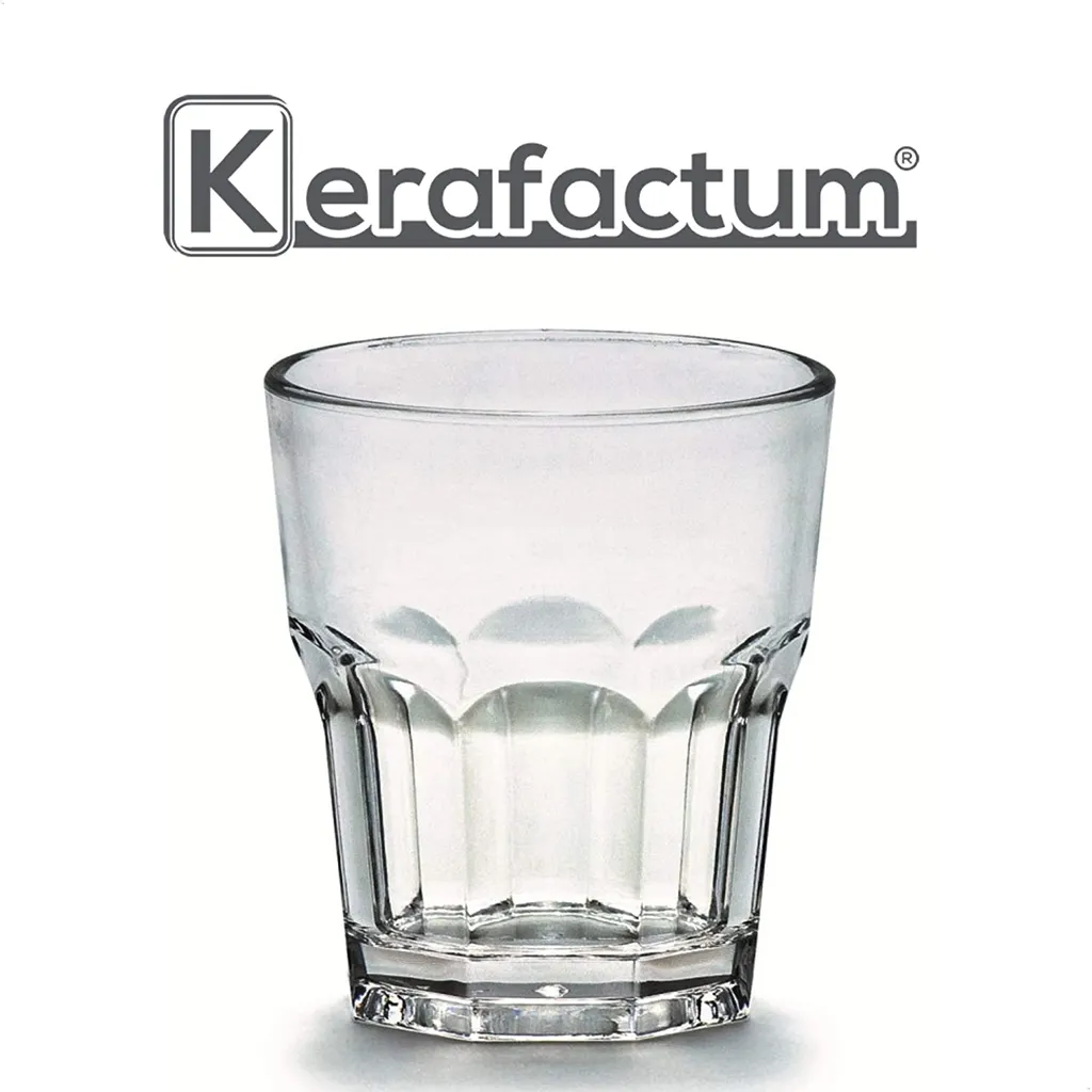 4 X Bruchfeste Gläser Becher Langlebige Wassergläser Aus Stabilem Kunststoff Saft Whisky Glas Partybecher Whiskybecher Trinkbecher In Echter Glasoptik Stapelbar – Bild 2