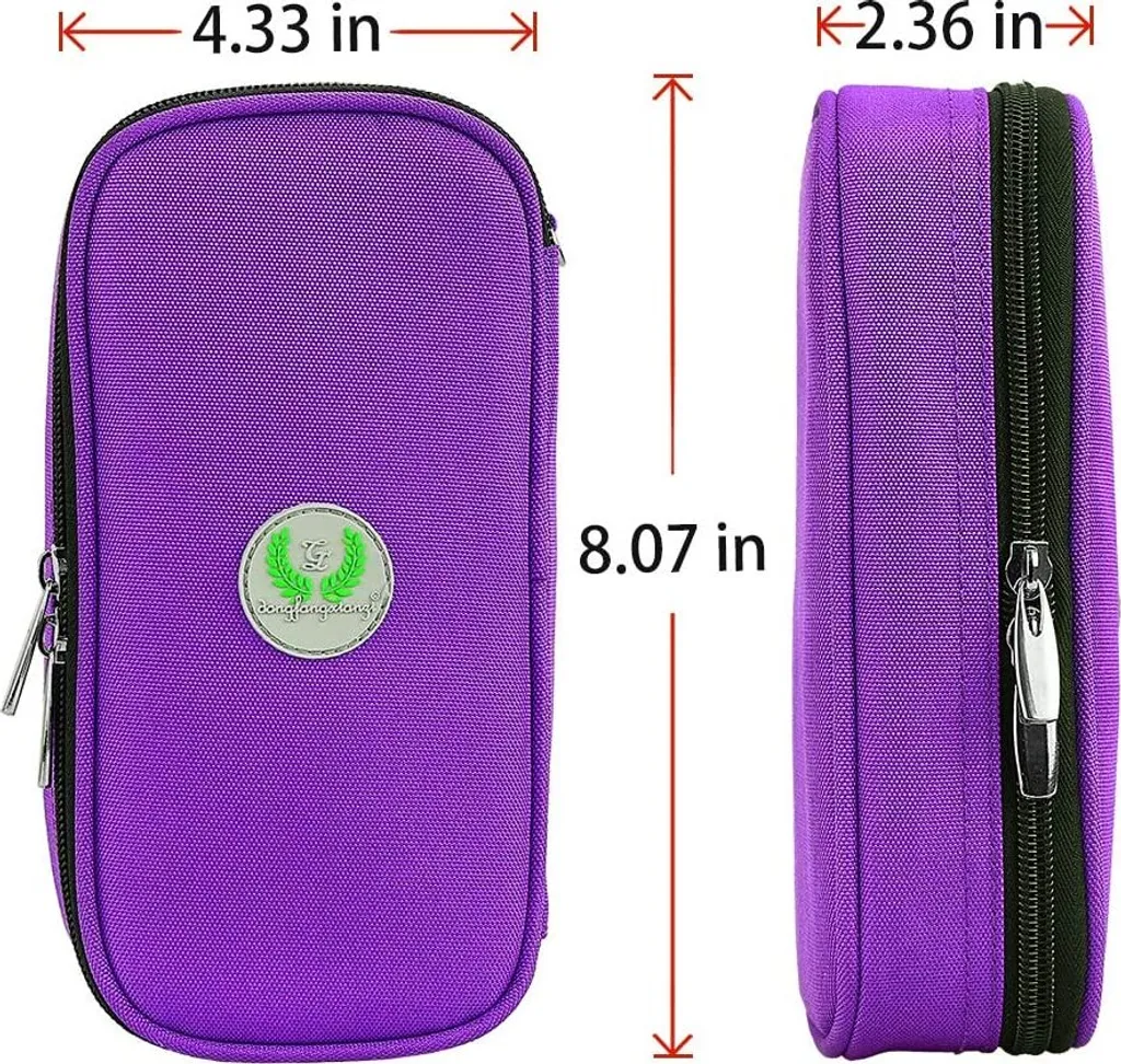 Insulin Kühltasche Reise Tasche - Medikamente Diabetiker Isoliert Tragbaren Kühler Tasche Für Insulin Pen Und Diabetes Kühltasche (Lila) – Bild 2