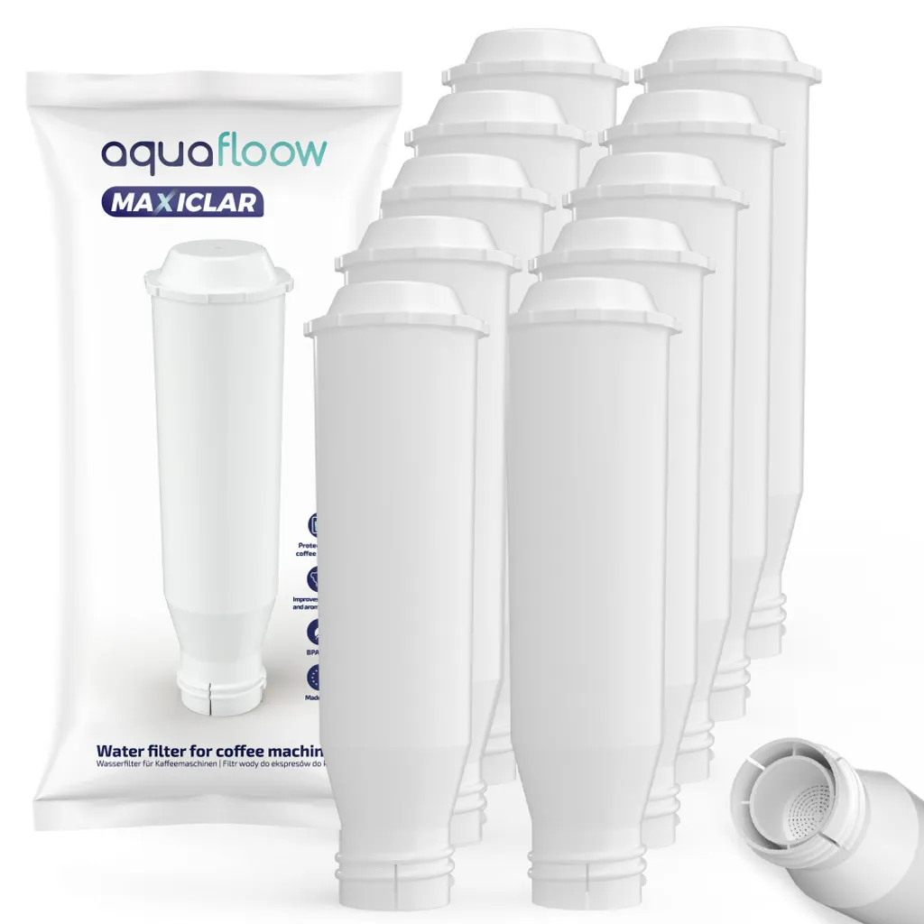 10x AquaFloow MaxiClar Wasserfilter Für Kaffeemaschine Krups Nivona