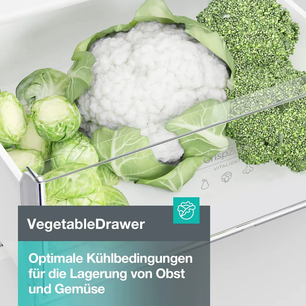 Gorenje NRK 418 ECS4 Kühl-Gefrierkombination - NoFrostPlus - MultiFlow 360° - CrispZone - 256 Liter Gesamtvolumen: Kühlteil 171 L / Gefrierteil 85 L - LED-Innenbeleuchtung - CrispZone - EasyTray – Bild 8