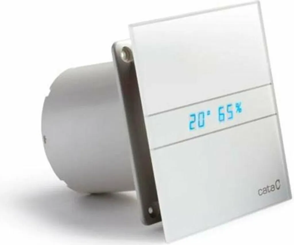 Cata Bad Glas Dunstabzugshaube 150mm Weiß Feuchtetemperaturanzeige