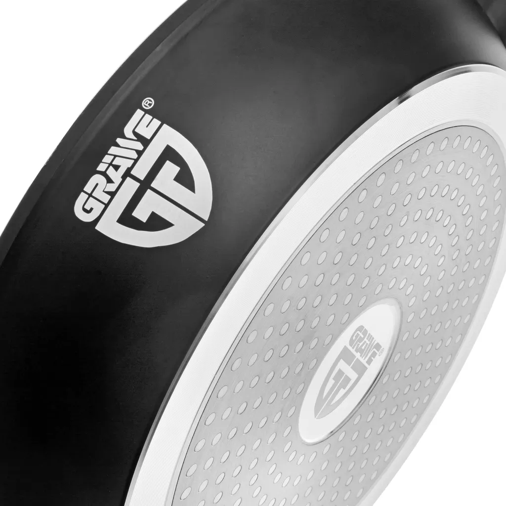 GRÄWE Aluminium-Pfannenset, Ø 20 Cm, Ø 24 Cm, Ø 28 Cm, Beschichtet, 3-teilig, Inkl. Pfannenwender – Bild 4