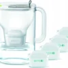 Brita, Filterkanne Style XL 187145 Grau 3,6 L + 4 Kartuschen Maxtra +