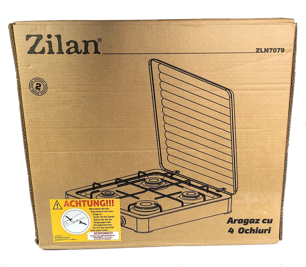 Zilan Gaskocher 4 Flammig | Campingkocher | Kochfeld | Gasherd | Schwarz – Bild 4