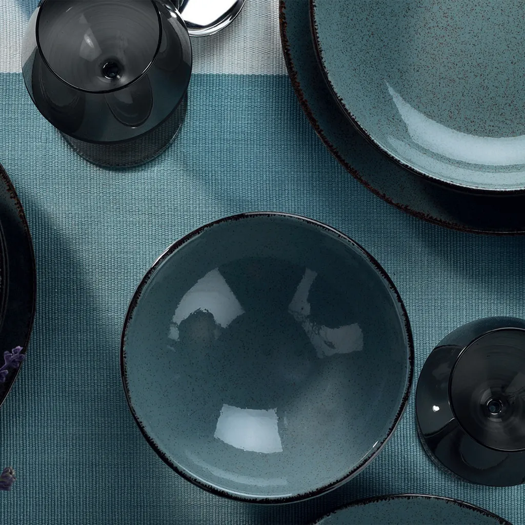 Heritage, Kütahya Porselen,(24 Stücke), Abendessen , Blau, 100% Porzellan – Bild 3