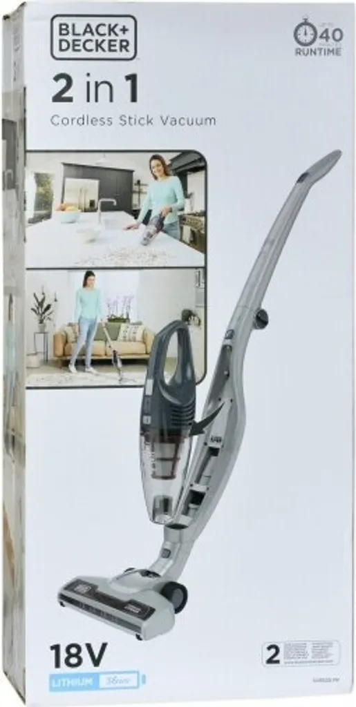 Black & Decker Akkusauger SVB520JW 2in1 Boden- Und Handsauger, 18 Volt – Bild 3