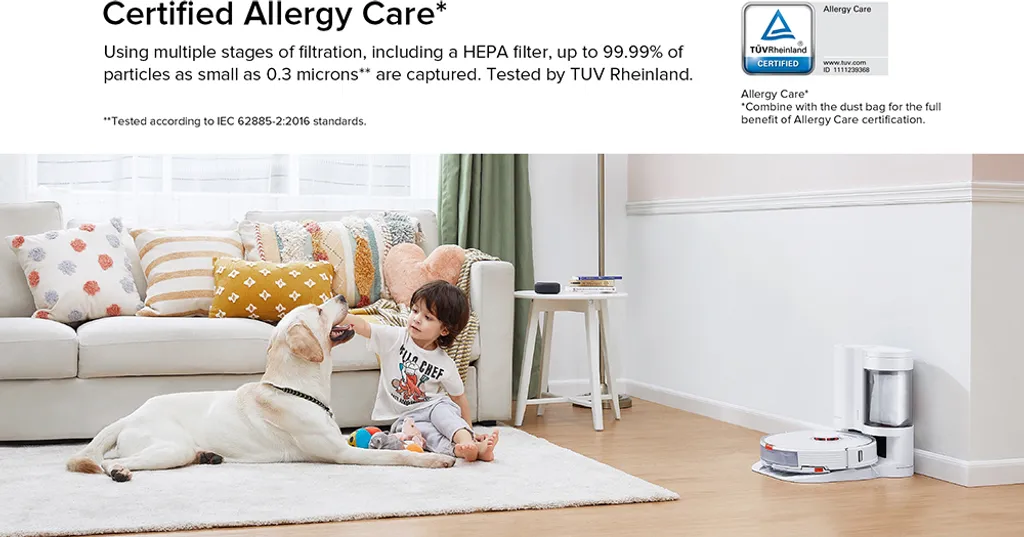 Roborock S7 Auto-Entleerungsstation Absaugstation Intelligente Staubsammlung Konstante Saugleistung Allergiepflege - Weiß – Bild 10