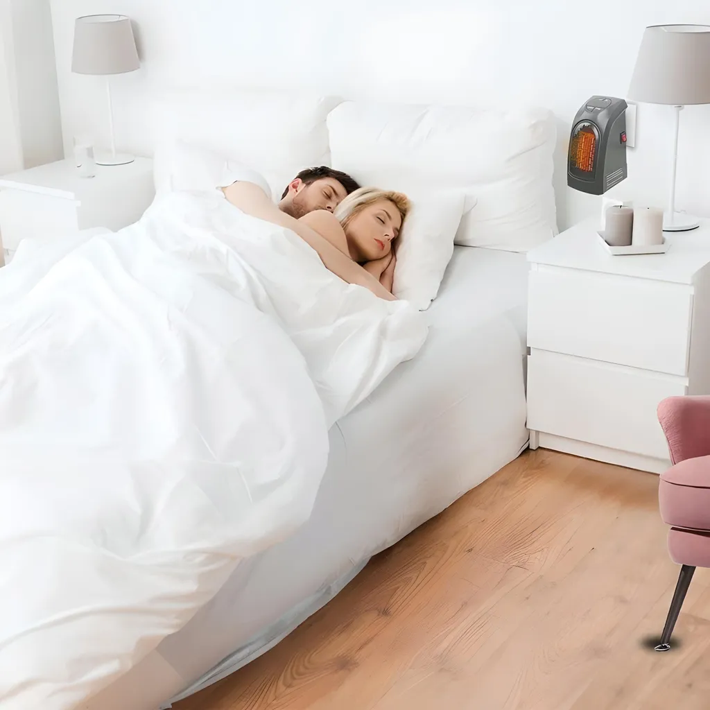 350W Steckdosen Heizlüfter Mini Heizung Elektroheizer Keramik Heizgerät Energiesparend Lufterhitzer Plug Heater Energie Sparen 220V Schwarz Retoo – Bild 6