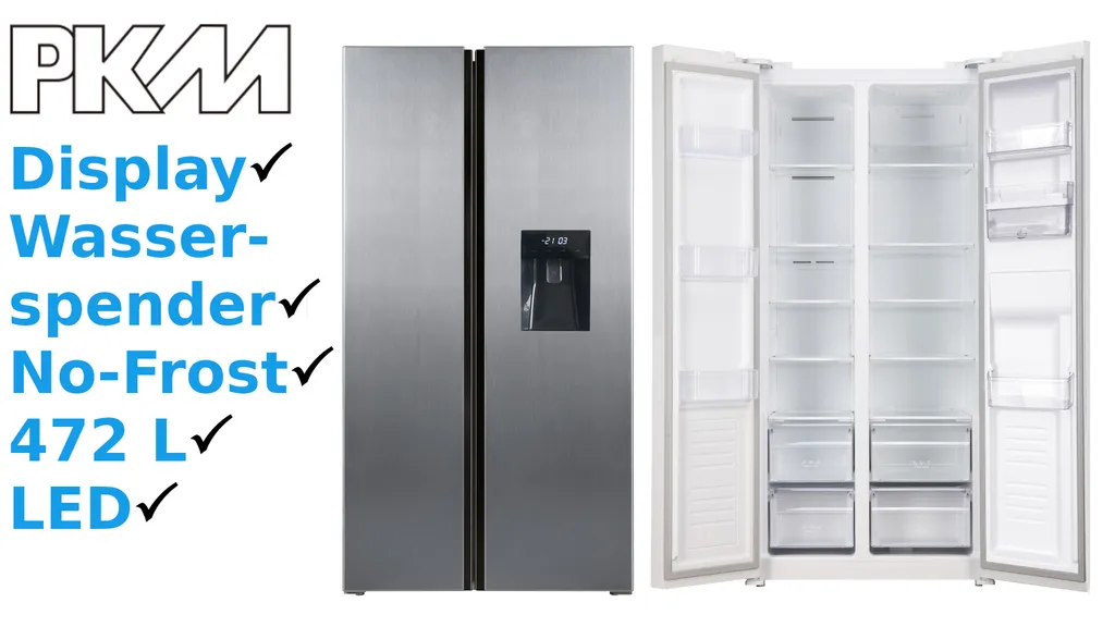 PKM Side By Side Kühl-Gefrierkombination Inkl. Wasserspender SBS472.4 NFWDIX – Bild 8