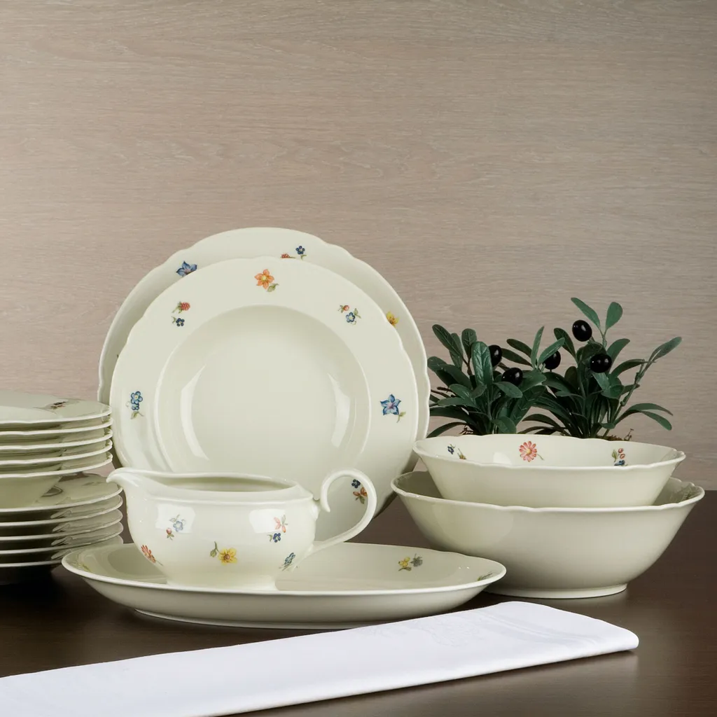 Seltmann Marie Luise Elfenbein 44714 Tafelservice 12 Tlg Porzellan – Bild 6