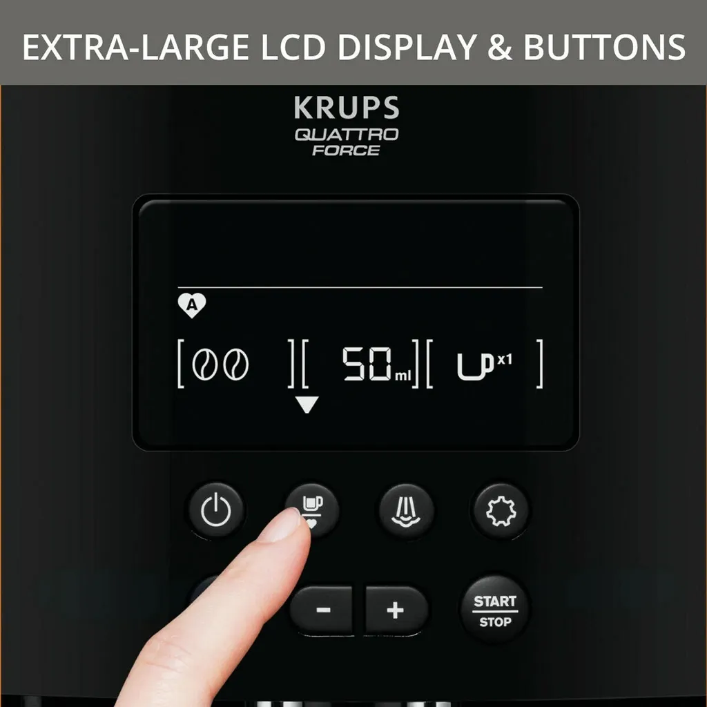 Krups Kaffeevollautomat Quattro Force Mit Milchaufschäumdüse + Mahlwerk EA817K – Bild 4
