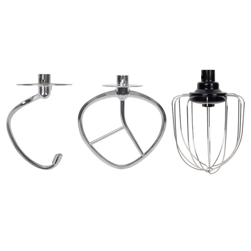 Classbach® Küchenmaschine Knetmaschine Set Mit Küchenwaage Digital, 1200 Watt Motor Mit 6 Geschwindigkeiten, Leise Rührmaschine 5 Liter Schüssel Inkl. 3 Aufsätze Und Spritzschutz, C-KM 4004 W – Bild 4