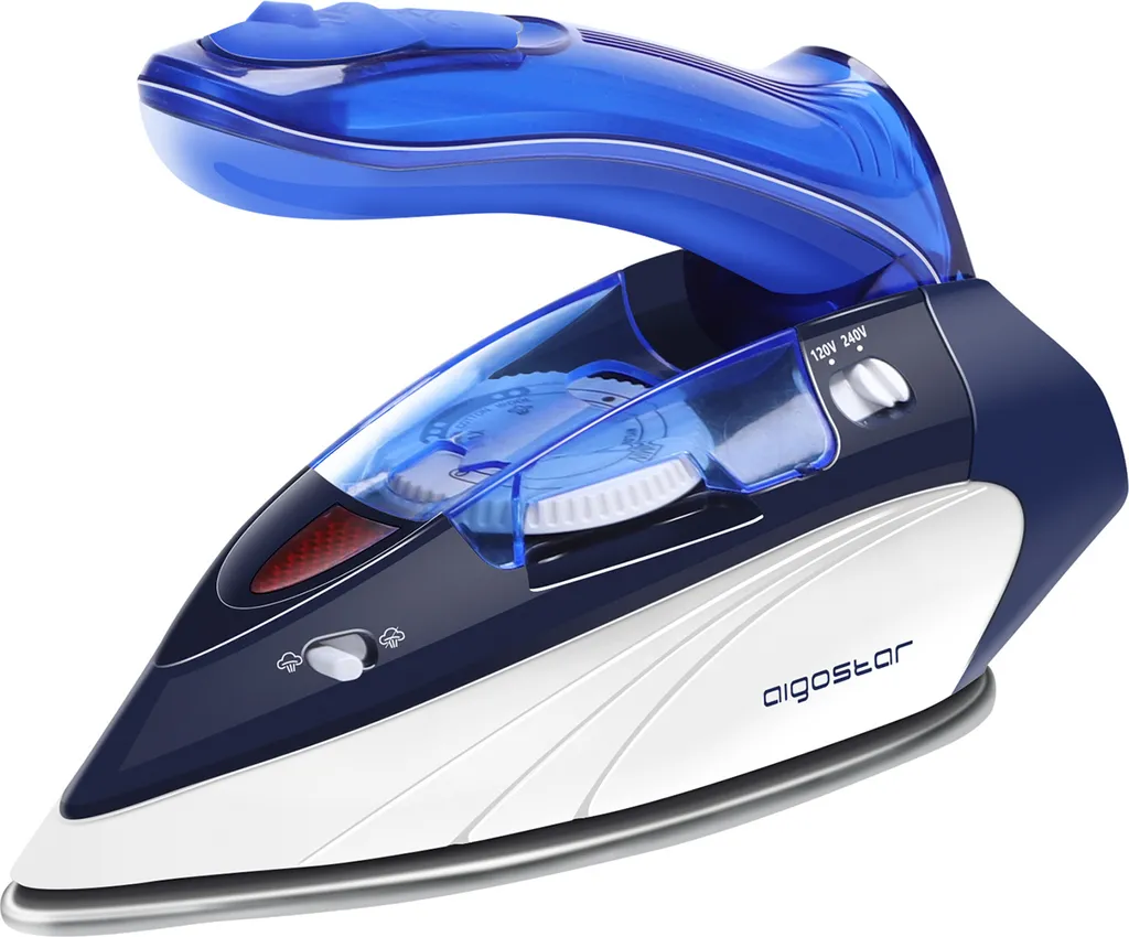 Aigostar Reise-Dampfbš¹geleisen Kleines Mini Dampf Bš¹geleisen Leichtes Reisebš¹geleisen Tragbar Faltbarer Griff Dampfbš¹geleisen Mehrere Temperaturstufen Reisedampfbš¹geleisen 1100W 80ml Wassertank – Bild 3