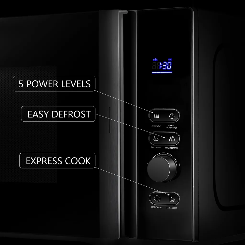 Toshiba MV-AM20T(BK) Schwarz Mikrowelle 20 L 800 W Digitale Steuerung – Bild 7