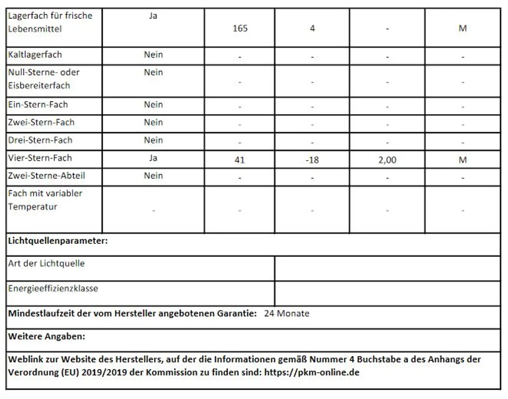 PKM Kühl-Gefrierkombination Kühlschrank GK 212.4 N3 B Schwarz 206 L 4**** – Bild 7