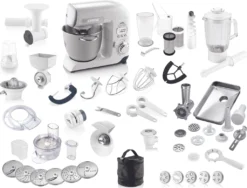 Küchenmaschine GRATUS KULINER II ETA003890020, 1500 W, Ganzmetallausführung, Stufenlose Drehzahlstellung, Planeten-Rührwerk, PULSE Funktion, LCD-Display