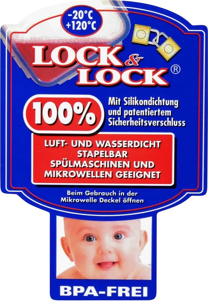 Lock & Lock Lock&Lock HPL834 Multifunktionsbox 3,9L - Luft Und Wasserdicht (2er Pack) – Bild 3