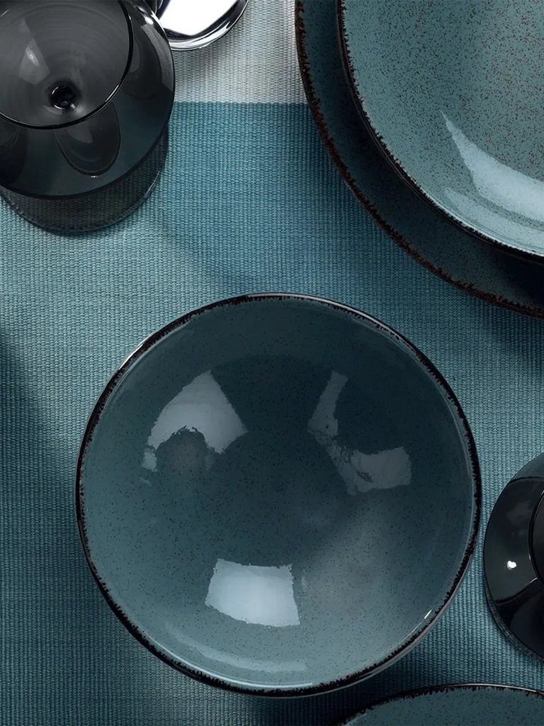 Heritage, Kütahya Porselen,(24 Stücke), Abendessen , Blau, 100% Porzellan – Bild 11