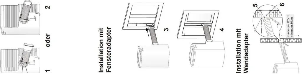 Fakir AC70 Klimagerät, Max. Raumgröße: 60 M³, 7.000 BTU/h – Bild 8