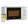 Exquisit Mikrowelle MW 802 G Silber | 700 Watt | Silber