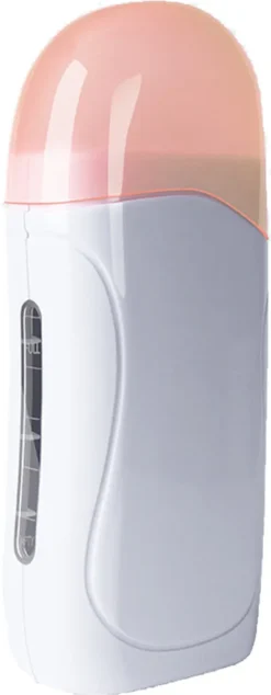 Tragbarer Wachswärmer Zur Haarentfernung, Elektrischer Enthaarungs-Roll-on-Wachswärmer Heimwachsset Für Reisen, Wachsen Zu Hause, SPA,Weiß