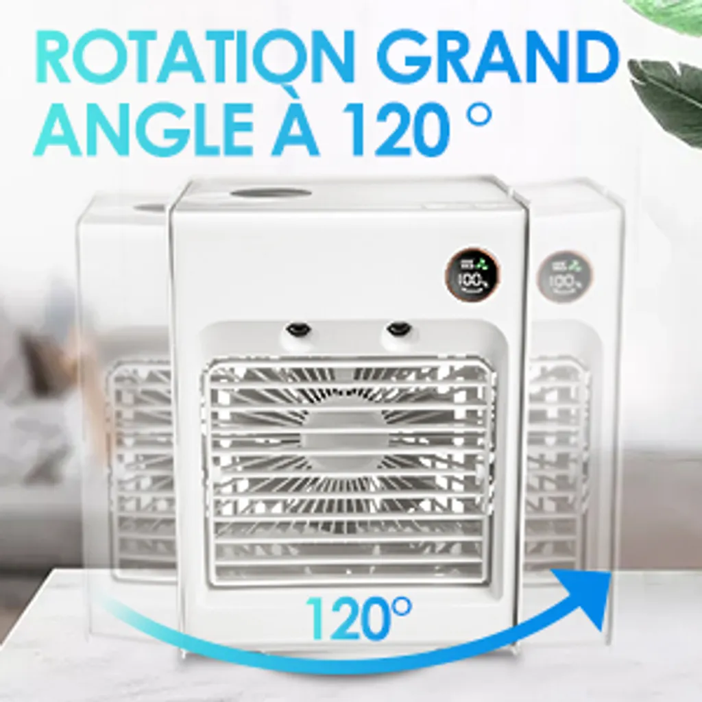 5in1 Tragbarer Mini Klimaanlagen Lüfter Desktop Mobile Klimageräte Luftbefeuchter Kühler Luftventilator – Bild 3