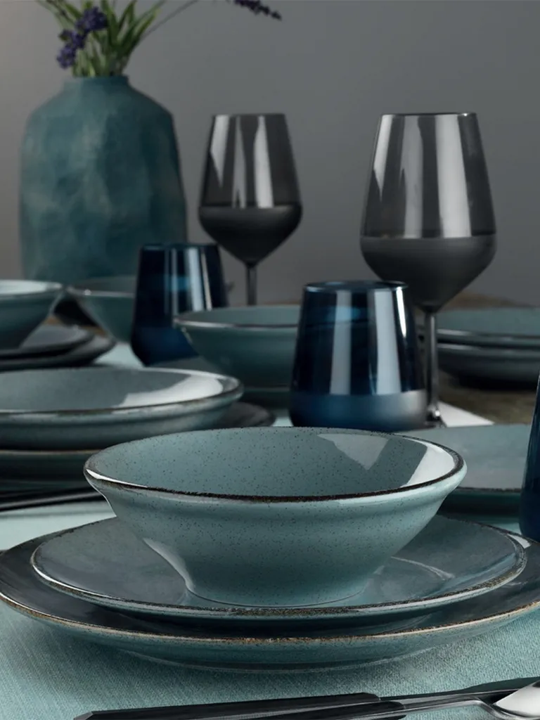 Heritage, Kütahya Porselen,(24 Stücke), Abendessen , Blau, 100% Porzellan – Bild 9