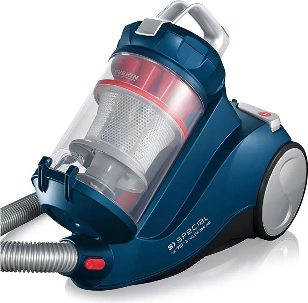 Severin MY 7119 S'SPECIAL CarPET & Carpets Nonstop Mutli-Cyclone Bodenstaubsauger Beutellos, HEPA14 Filter, XXL-Polsterdüse, XL-Parkettdüse, Turbobürste, 750 Watt – Bild 4