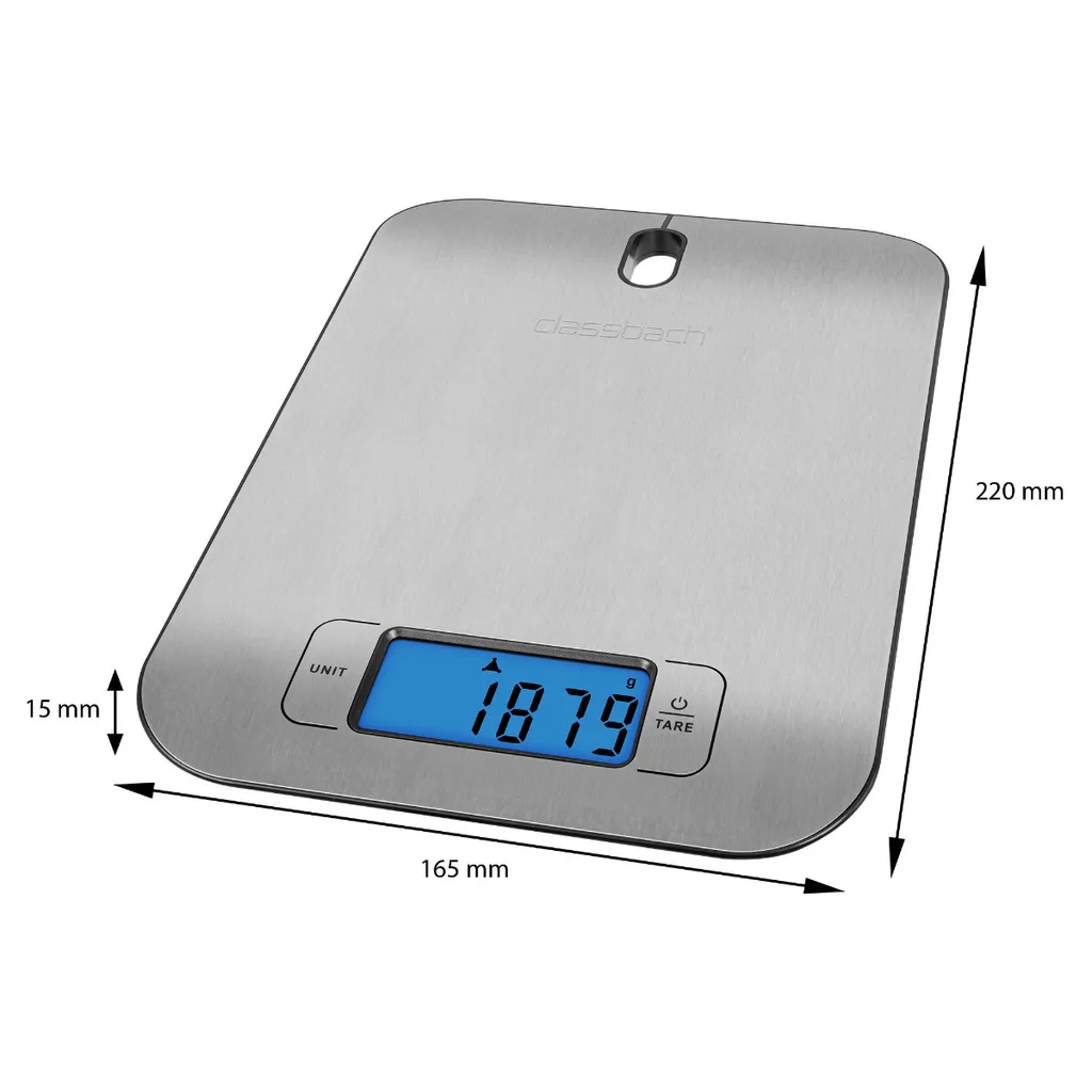 Classbach® Küchenmaschine Knetmaschine Set Mit Küchenwaage Digital, 1200 Watt Motor Mit 6 Geschwindigkeiten, Leise Rührmaschine 5 Liter Schüssel Inkl. 3 Aufsätze Und Spritzschutz, C-KM 4004 W – Bild 7